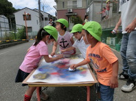 スプレーアート体験イベント(保育園)の画像