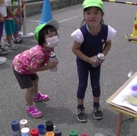 スプレーアート体験イベント(保育園)の画像