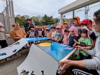 スプレーアートイベント開催(みなとがわ保育園)の画像