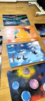 持子保育園スプレーアートイベント開催の画像