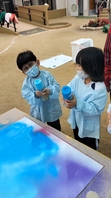 神徳館こども園スプレーアートイベント開催の画像